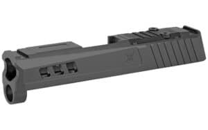 True Precision Axiom RMS-cut slide for Sig Sauer P365 in black DLC, billet stainless steel