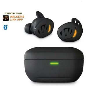 Walkers Suppressor BT Bluetooth ear buds black with charging case, 24 dB NRR