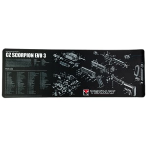TEKMAT PSTL MAT FOR CZ SCORPION BLK