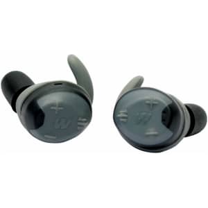 Walkers Silencer 2.0 R600 rechargeable in-ear hearing protection earbuds, gray and black