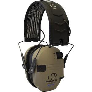 Walkers Razor X-TRM electronic earmuff in Flat Dark Earth, 21 dB NRR