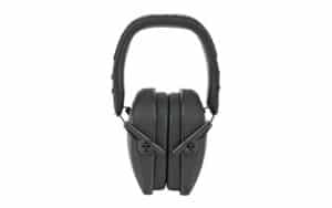 Walkers Razor Slim Passive Earmuffs 27 dB NRR, black, over-the-head, compact folding design