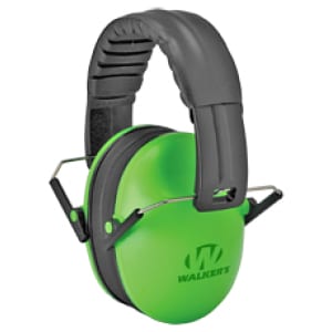 Walkers Baby & Kids Folding Hearing Protection Earmuffs Lime Green 23 dB NRR