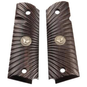 Wilson Combat 351MFS full-size cocobolo 1911 side panel grips with starburst finish