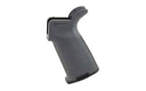 Magpul MOE+ gray textured polymer AR grip with rubber overmold