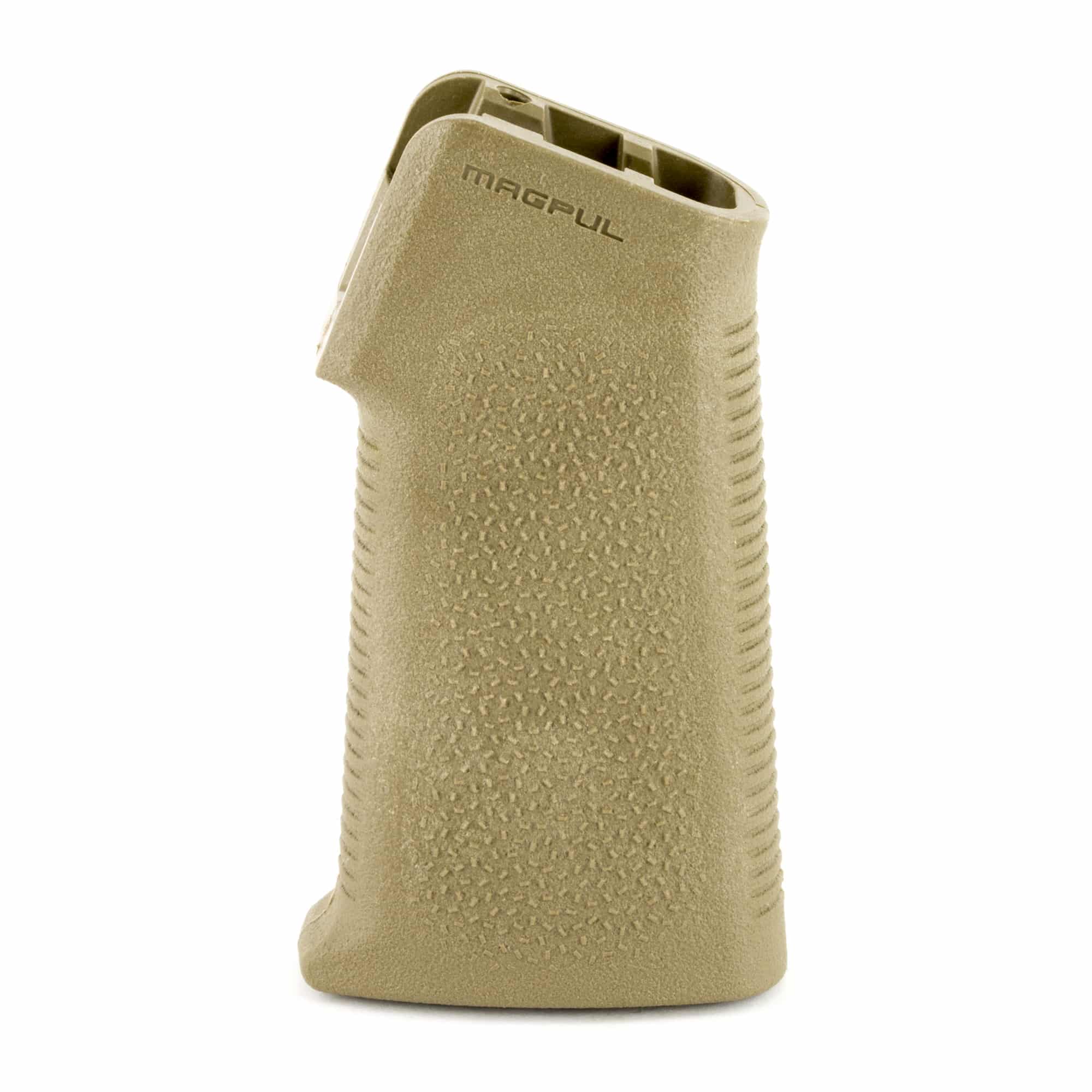 Magpul MOE-K grip in Flat Dark Earth (FDE) with aggressive texture for AR-style rifles