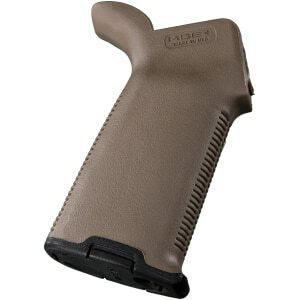 Magpul MOE+ AR-15/M4 grip in Flat Dark Earth, polymer with overmolded rubber