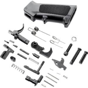 CMMG MK3 .308 lower parts kit with pistol grip and hardware in black matte finish