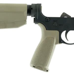 BCM Gunfighter Lower Group FDE MOD 0 7075-T6 lower receiver with stock and grip