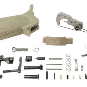 BCM BCMGUNFIGHTER enhanced AR-15 lower parts kit in Flat Dark Earth with PNT trigger and Mod 3 grip