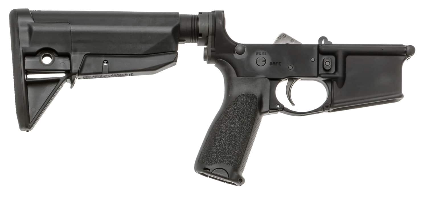 BCM complete lower receiver with Mod 0 Gunfighter stock, black finish