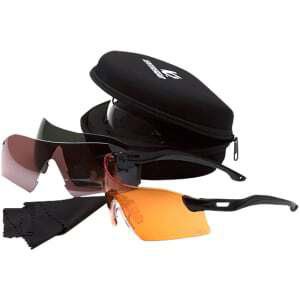 Pyramex Venture Drop Zone safety glasses kit with multi H2X anti-fog lenses and black frame