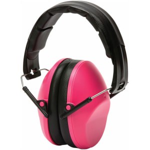 Pyramex VG90 passive earmuff pink and black over-the-head 1 pair