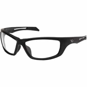 Pyramex Venture Howitzer shooting glasses black frame clear anti-fog lens