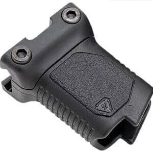 Strike Industries short angled vertical grip black polymer cable management for 1913 Picatinny rail