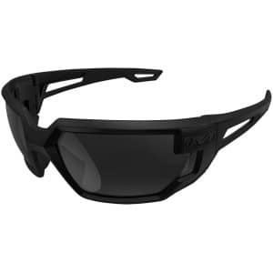 Mechanix Wear Type-X VXF20AFPU safety glasses with black frame and black anti-scratch lens