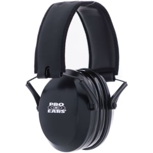 Pro Ears Ultra Gel 22 passive earmuffs in black with Aviator Gel ear seals