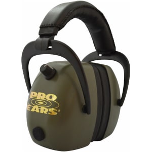 Pro Ears Gold II 30 electronic hearing muff black/green 30 dB NRR over-the-head