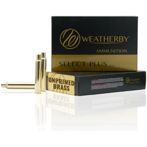 Weatherby 6.5 PRC unprimed brass cartridge cases, 50 per box