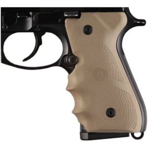 Hogue Beretta 92/96 rubber pistol grip with finger grooves Flat Dark Earth
