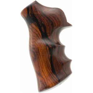 Hogue Fancy Hardwood cocobolo handgun grip with finger grooves for Ruger GP100 and Super Redhawk