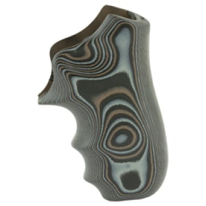 Hogue G10 G-Mascus grip for Ruger LCR in black and gray