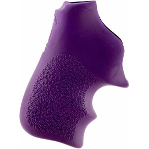 Hogue Tamer 78026 purple textured rubber grip with finger grooves for Ruger LCR/LCRx