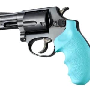 Hogue Rubber Monogrip for Taurus 85 in Aqua, replacement pistol grip