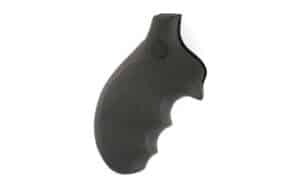 Hogue OverMolded Monogrip black rubber grip with finger grooves for Taurus 85 small-frame revolver