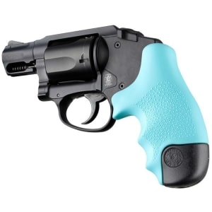 Hogue Rubber Tamer grip for S&W J-Frame round butt (aqua)