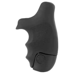 Hogue OverMolded Tamer black rubber grip for S&W J-Frame round butt