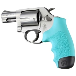 Hogue Rubber Monogrip for S&W J-Frame in aqua