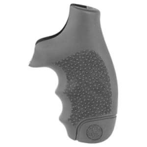 Hogue OverMolded Monogrip black cobblestone rubber grip for Smith & Wesson J-Frame round butt