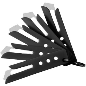 Hogue 35880 Expel Blade Guard Black Nylon Includes 5 #60 High Carbon Steel Blade, 5 Guards & 1 Key Ring