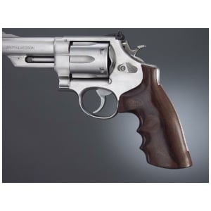 Hogue S&W N Square Butt wooden pistol grip with exotic hardwood finish