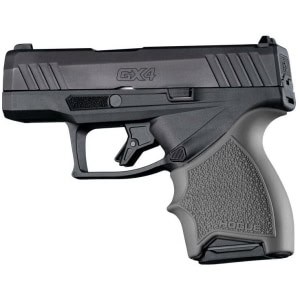 Hogue HandAll beavertail grip sleeve for Taurus GX4/GX4L, slate grey, Cobblestone texture