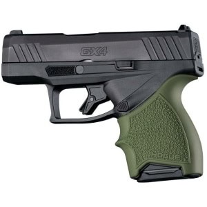 Hogue HandAll beavertail grip sleeve Olive Drab Green for Taurus GX4