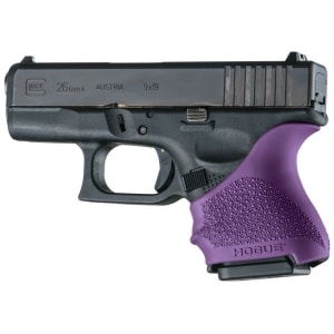 Hogue HandAll Beavertail Grip Sleeve for Glock 26/27 purple grip sleeve