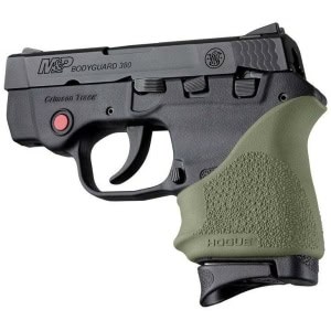 Hogue HandAll Beaver Grip Sleeve for S&W Bodyguard 380, Taurus TCP, Spectrum OD GN