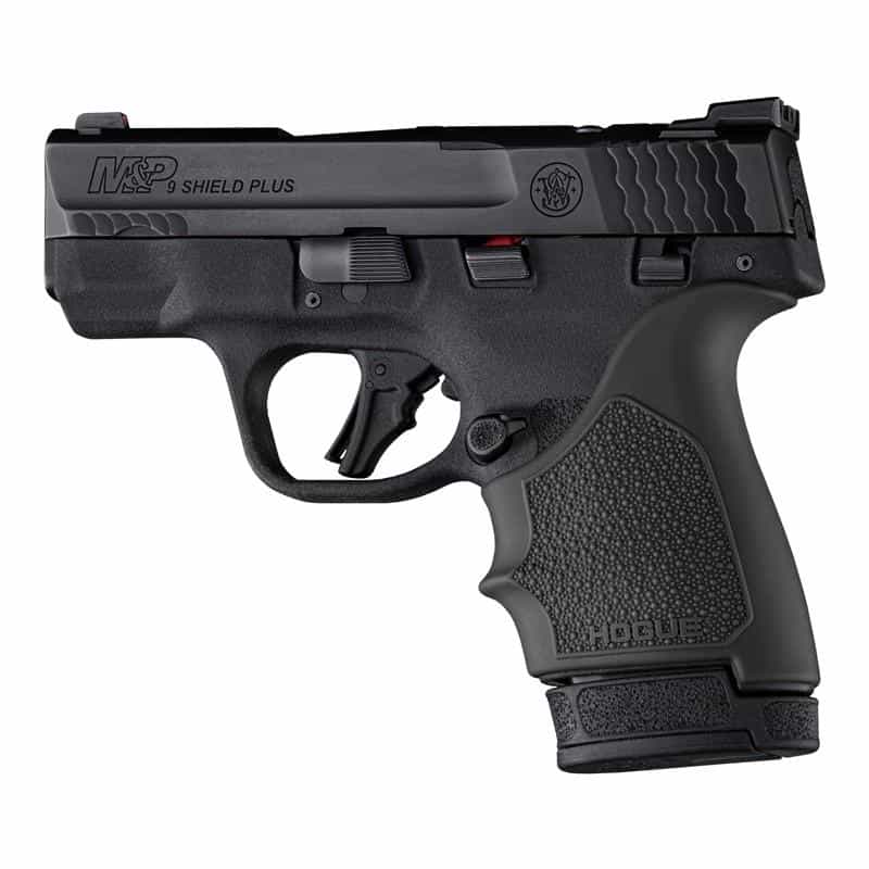 Hogue HandAll Beavertail Grip Sleeve for S&W M&P 9 Shield Plus, black