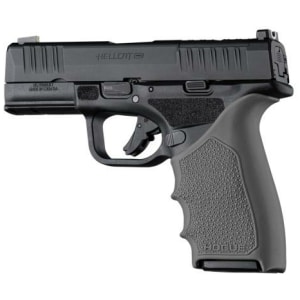 Hogue HandAll beavertail handgun grip sleeve for Springfield Armory Hellcat Pro in slate grey