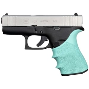 Hogue HandAll Beavertail Grip Sleeve for GLOCK 43X/48 in Aqua