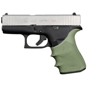 Hogue HandAll beavertail grip sleeve OD Green for Glock 43X/48