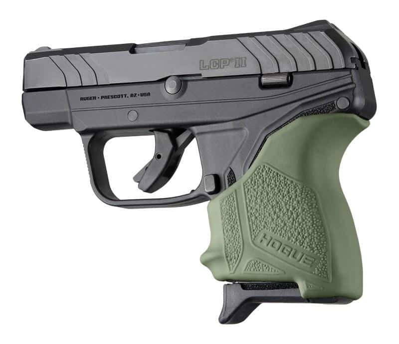 Hogue HandAll Beavertail Grip Sleeve OD Green for Ruger LCP II