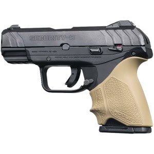 Hogue HandAll Beavertail Grip Sleeve for Ruger Security 9 Compact in FDE