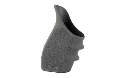 Hogue HandAll Beavertail grip sleeve, slate grey, Cobblestone texture on Glock frame