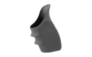 Hogue HandAll Beavertail grip sleeve, slate grey, Cobblestone texture on Glock frame