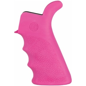 Hogue AR-15 beavertail rubber grip with finger grooves - pink