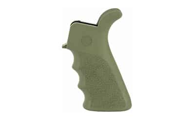 Hogue OverMolded AR-15/M-16 Beavertail Grip with Finger Grooves OD Green