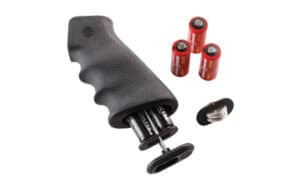 Hogue AR-15/M16 OverMolded Rubber Grip with Storage Kit Cobblestone Black